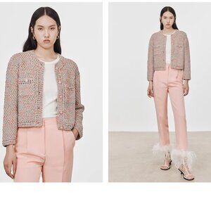 CHICJOC 100% Cotton Hand-Knitted Cardigan with Loro Piana Yarn size 38